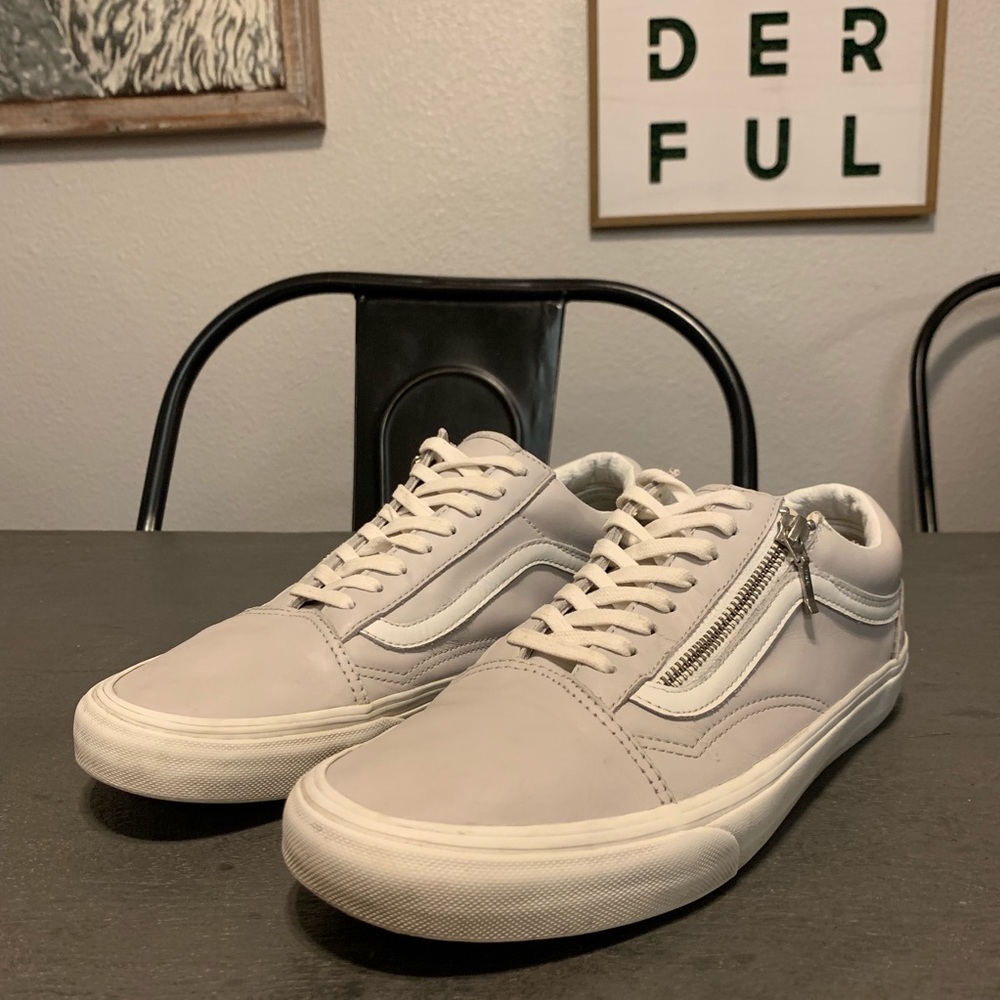 Vans old school/skool zip gray/white